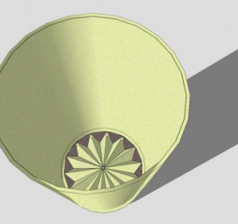 玻璃黄色杯子SU模型下载_sketchup草图大师SKP模型