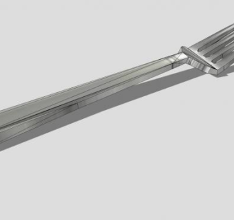 餐具银器叉子SU模型下载_sketchup草图大师SKP模型