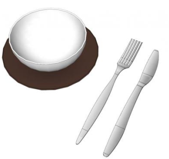 厨房简约餐具SU模型下载_sketchup草图大师SKP模型