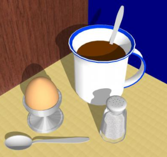 厨房早餐餐具SU模型下载_sketchup草图大师SKP模型