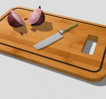 餐具砧板刀具SU模型下载_sketchup草图大师SKP模型