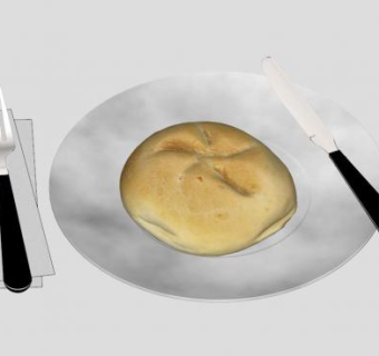 早餐餐具SU模型下载_sketchup草图大师SKP模型