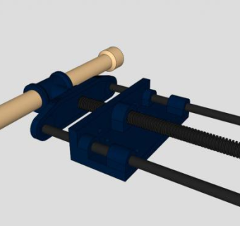 台虎钳台钳的SU模型设计_su模型下载 草图大师模型_SKP模型