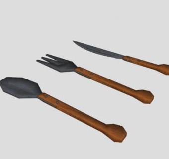 现代家居厨房餐具SU模型下载_sketchup草图大师SKP模型