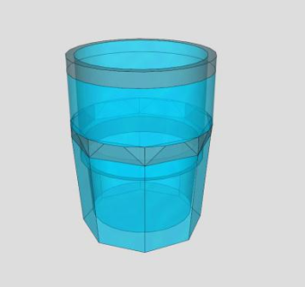 玻璃杯子餐杯SU模型下载_sketchup草图大师SKP模型