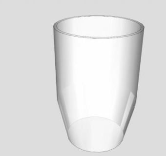 餐杯玻璃杯子SU模型下载_sketchup草图大师SKP模型