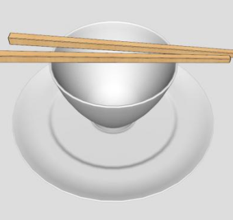 厨房装饰碗盘SU模型下载_sketchup草图大师SKP模型