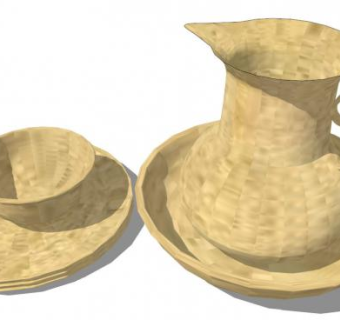 厨房板和罐SU模型下载_sketchup草图大师SKP模型