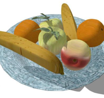厨房水果盘SU模型下载_sketchup草图大师SKP模型
