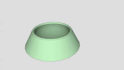 宠物绿色餐盘碗SU模型下载_sketchup草图大师SKP模型