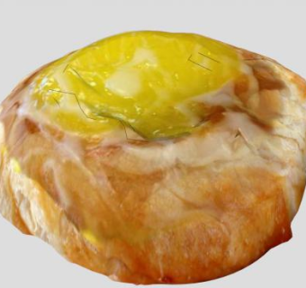 食品柠檬丹麦SU模型下载_sketchup草图大师SKP模型