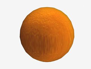 橙色橘子SU模型下载_sketchup草图大师SKP模型