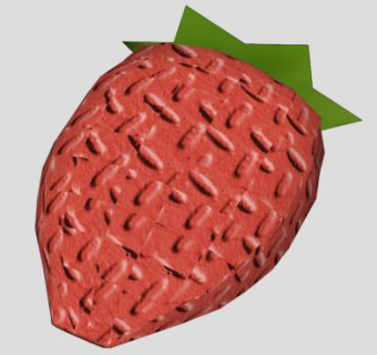 草莓水果SU模型下载_sketchup草图大师SKP模型