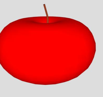蔷薇科红苹果SU模型下载_sketchup草图大师SKP模型