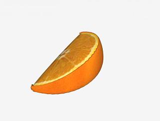 水果橙片SU模型下载_sketchup草图大师SKP模型