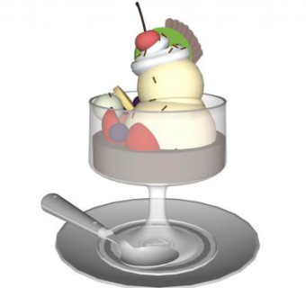 冰淇淋食品SU模型下载_sketchup草图大师SKP模型