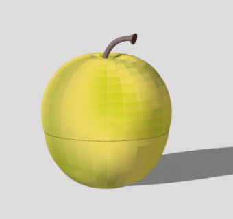金冠苹果SU模型下载_sketchup草图大师SKP模型