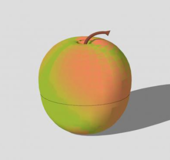 红富士苹果SU模型下载_sketchup草图大师SKP模型