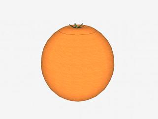 <em>橙色</em>橘子水果SU模型下载_sketchup草图大师SKP模型