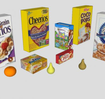 零食食品SU模型下载_sketchup草图大师SKP模型