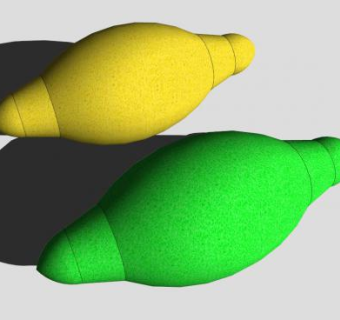 水果柠檬酸橙SU模型下载_sketchup草图大师SKP模型