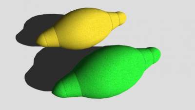 水果柠檬酸橙SU模型下载_sketchup草图大师SKP模型