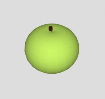 水果食品青苹果SU模型下载_sketchup草图大师SKP模型