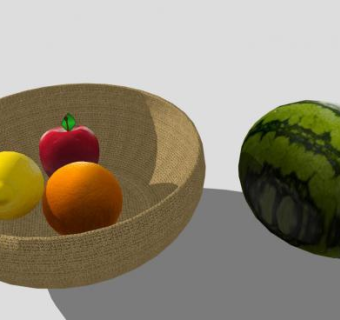 什锦水果食物SU模型下载_sketchup草图大师SKP模型