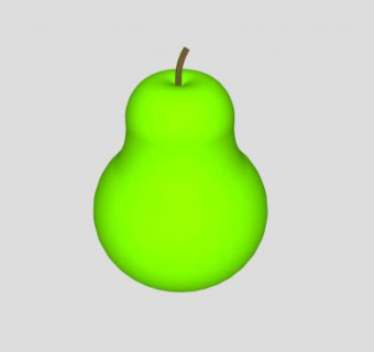 水果青梨SU模型下载_sketchup草图大师SKP模型