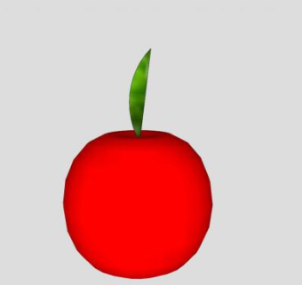 红苹果植物水果SU模型下载_sketchup草图大师SKP模型