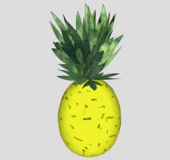 菠萝植物水果SU模型下载_sketchup草图大师SKP模型