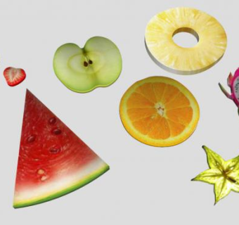 水果切片SU模型下载_sketchup草图大师SKP模型