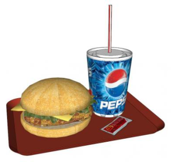 快餐速食汉堡可乐SU模型下载_sketchup草图大师SKP模型