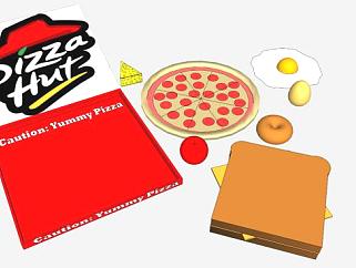 快餐披萨SU模型下载_sketchup草图大师SKP模型