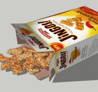 切达干酪味饼干SU模型下载_sketchup草图大师SKP模型