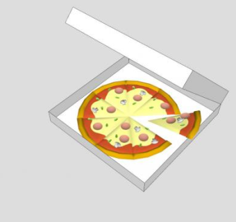 意大利披萨SU模型下载_sketchup草图大师SKP模型