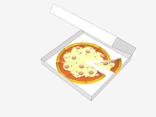 意大利披萨SU模型下载_sketchup草图大师SKP模型