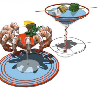 鸡尾酒酒水SU模型下载_sketchup草图大师SKP模型