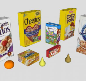 水果食品SU模型下载_sketchup草图大师SKP模型