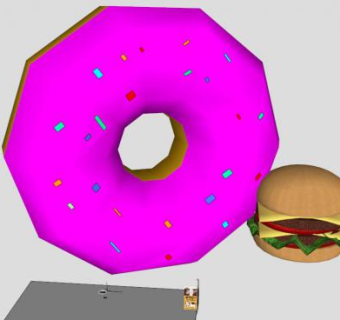 食物玩意垃圾食品SU模型下载_sketchup草图大师SKP模型