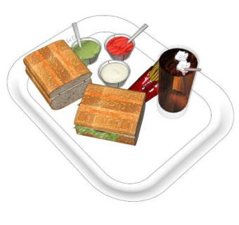 垃圾食品快餐SU模型下载_sketchup草图大师SKP模型
