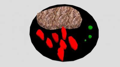 美味食物盘鸡排SU模型下载_sketchup草图大师SKP模型