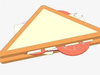 三明治夹心面包SU模型下载_sketchup草图大师SKP模型