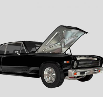 修理中的小汽车SU模型_su模型下载 草图大师模型_SKP模型