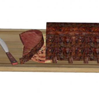 食物肋骨SU模型下载_sketchup草图大师SKP模型