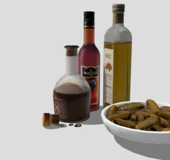 醋泡菜食品SU模型下载_sketchup草图大师SKP模型