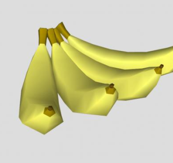 黄色香蕉SU模型下载_sketchup草图大师SKP模型
