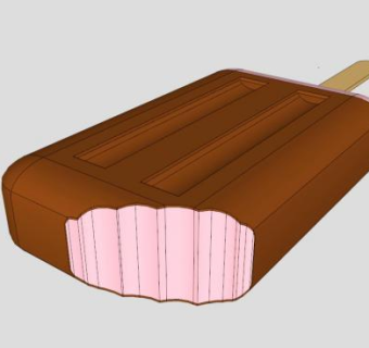 草莓冰淇淋SU模型下载_sketchup草图大师SKP模型
