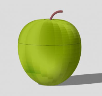 绿苹果青苹果SU模型下载_sketchup草图大师SKP模型