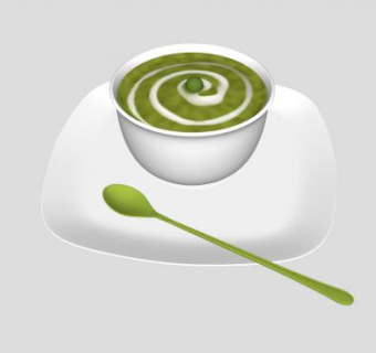 抹茶饮品SU模型下载_sketchup草图大师SKP模型